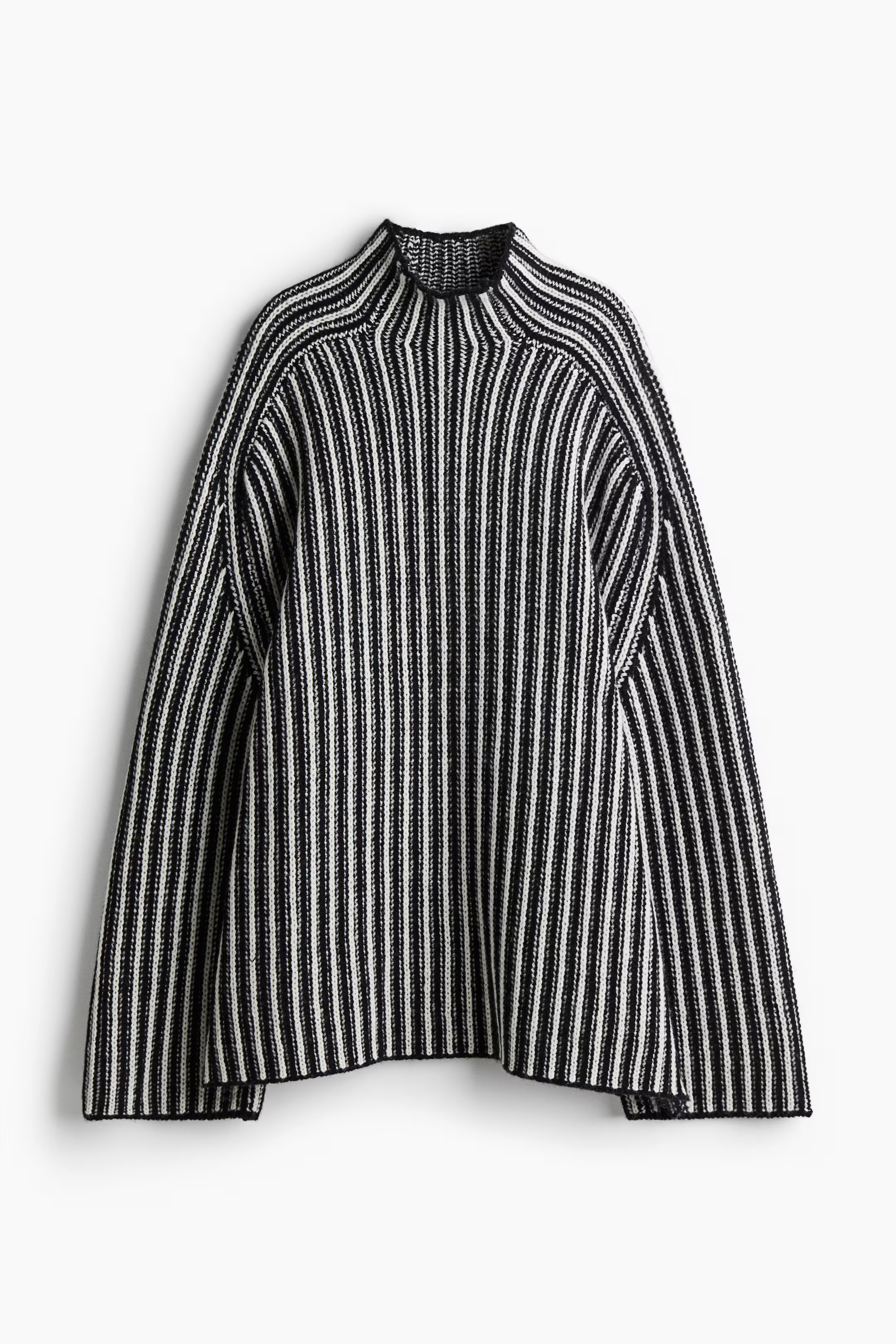 Oversized Mock-Turtleneck Wool Sweater | H&M (US + CA)