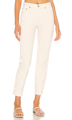 LEVI'S Wedgie Icon Fit in Ecru from Revolve.com | Revolve Clothing (Global)