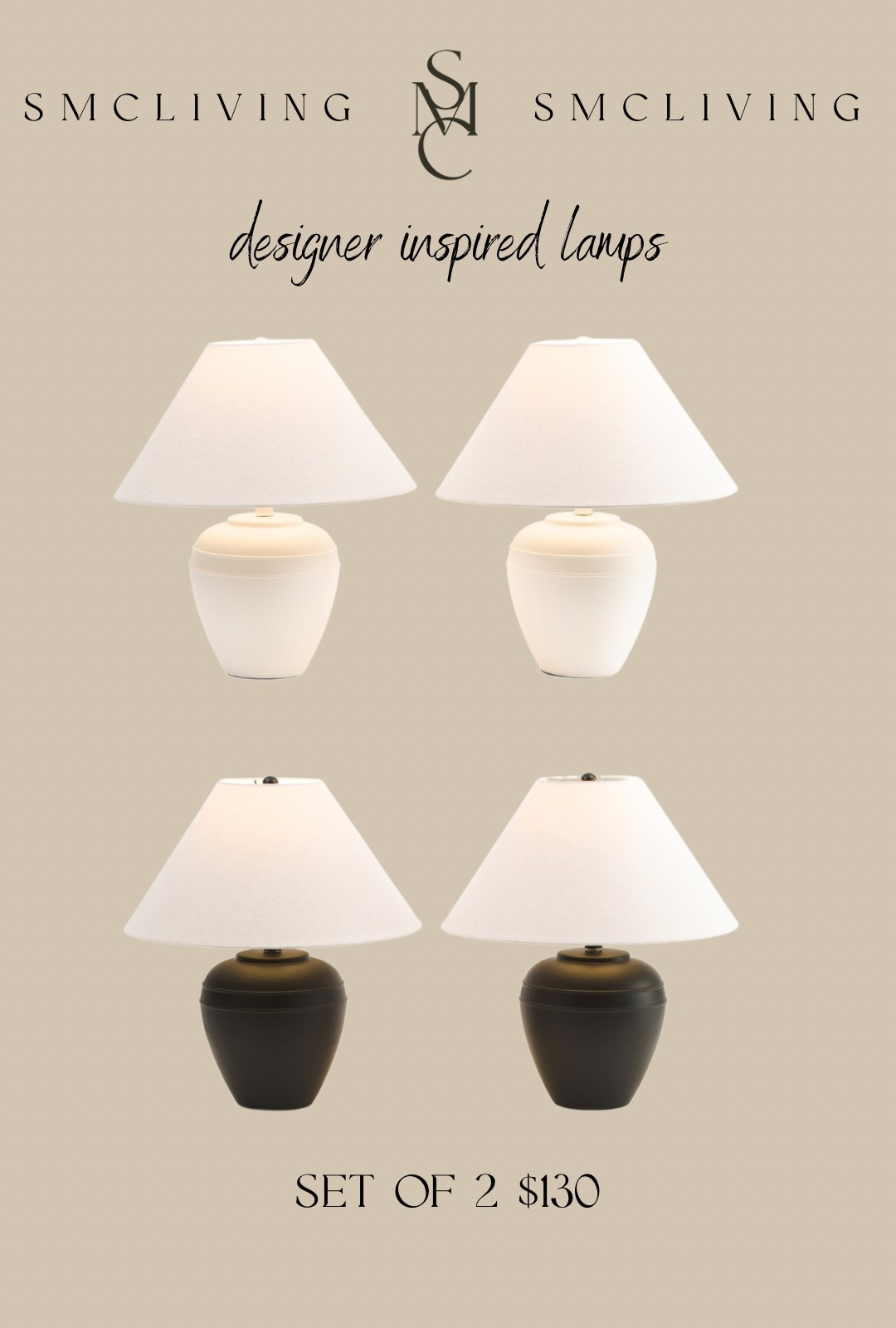 Designer inspired lamps 

Table lamp, urn lamp, ivory table lamp, black table lampp

#LTKHome