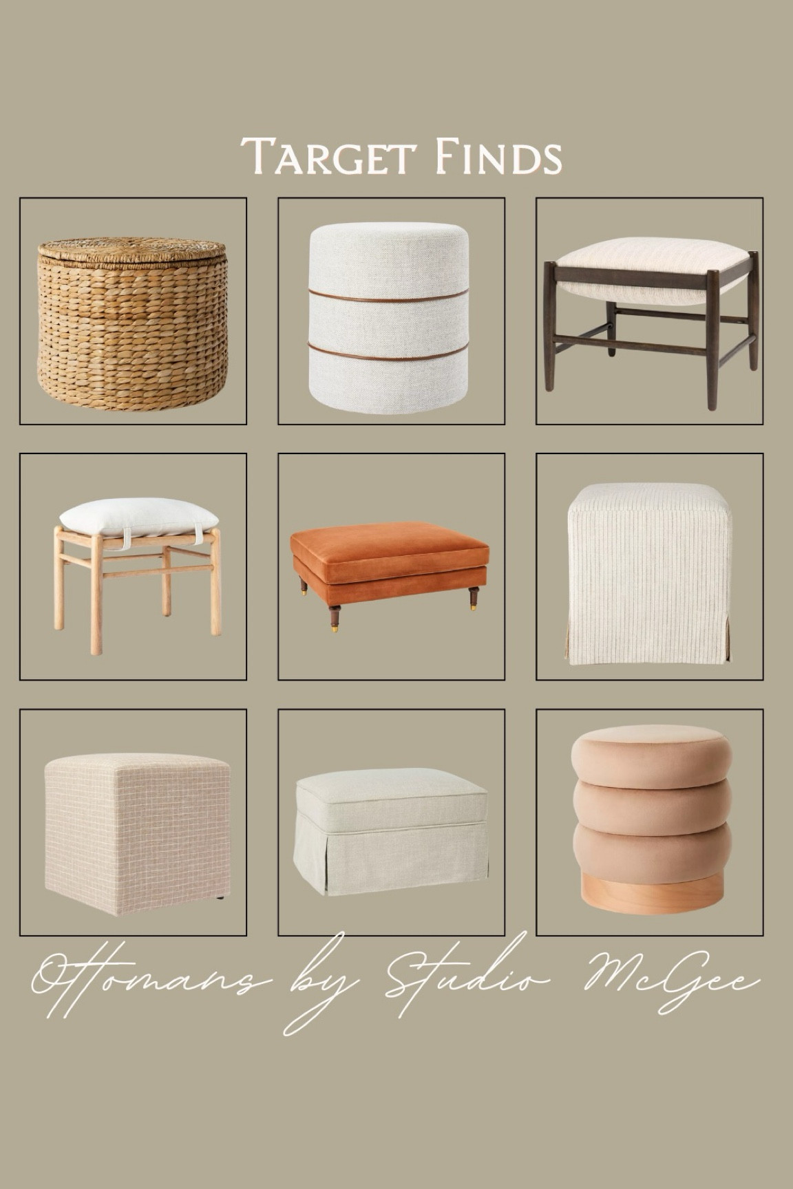 Enhance your home decor with these stylish and versatile ottomans, perfect for any living space. From cozy woven textures 🧺 to sleek modern designs 🪑, this collection offers something for everyone. Whether you’re looking for a chic accent piece ✨ or a functional footrest 🛋️, these ottomans are sure to impress.

#LTKHome #LTKStyleTip