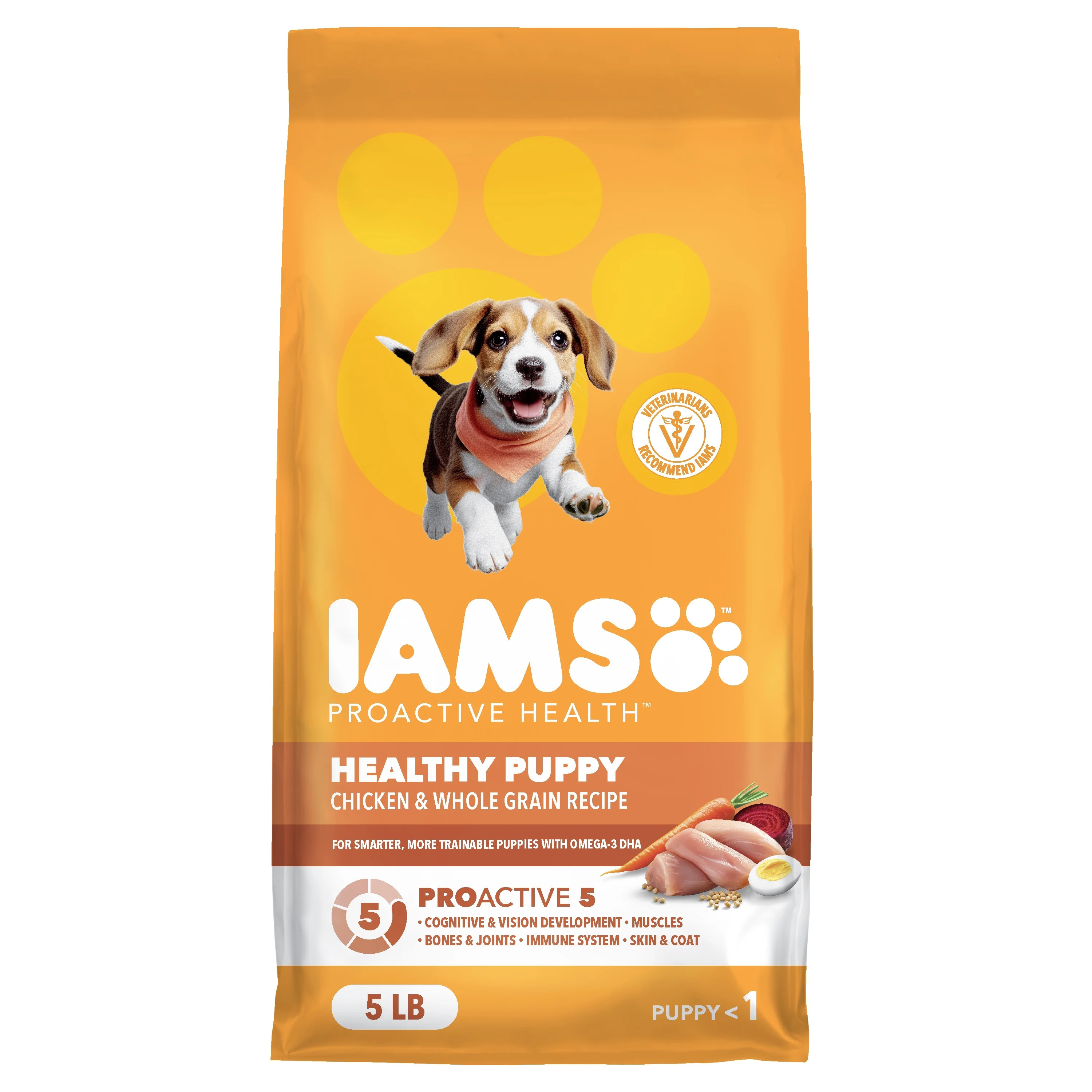 IAMS Proactive Health Chicken Dry Puppy Food,  5 Lb Bag | Walmart (US)