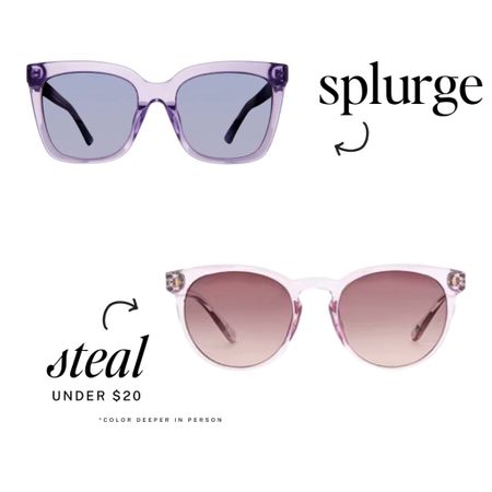 Which are your faves? 

Note, the color of the steal glasses are actually purpler IRL.

#LTKsalealert #LTKstyletip #LTKswim