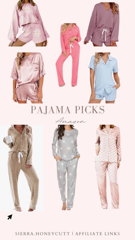 Amazon pajama picks, satin, sleepwear, loungewear, my favorites, affordable finds, Amazon made me buy it 

#LTKstyletip #LTKfindsunder50 #LTKSeasonal
