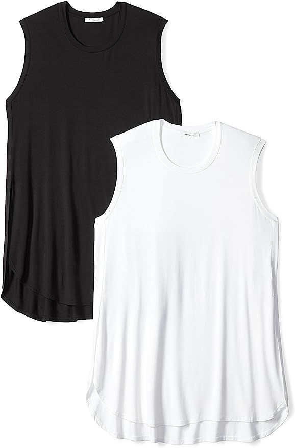 Amazon Brand - Daily Ritual Women's Plus Size Jersey Sleeveless Tunic | Amazon (US)