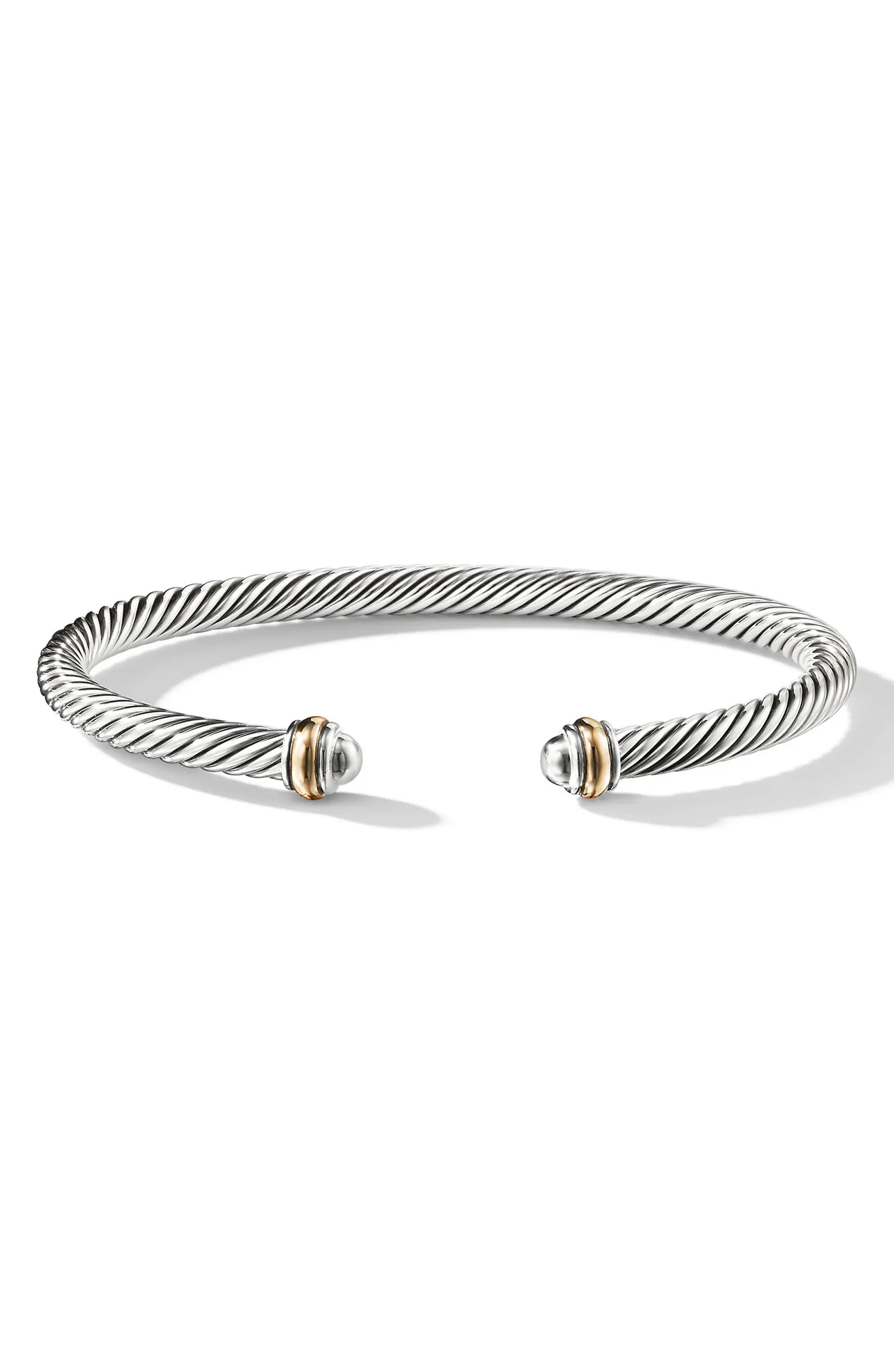 Cable Classics Bracelet with 18K Gold, 4mm | Nordstrom