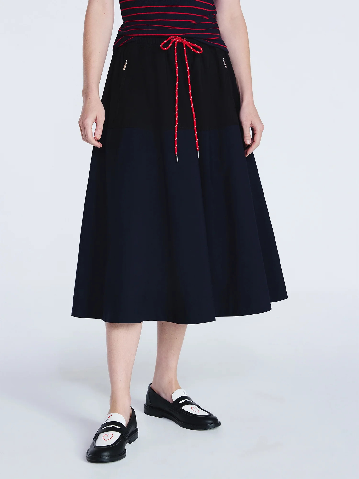 Free Assembly Women's Tech Midi Skirt, Sizes XS-XXL | Walmart (US)