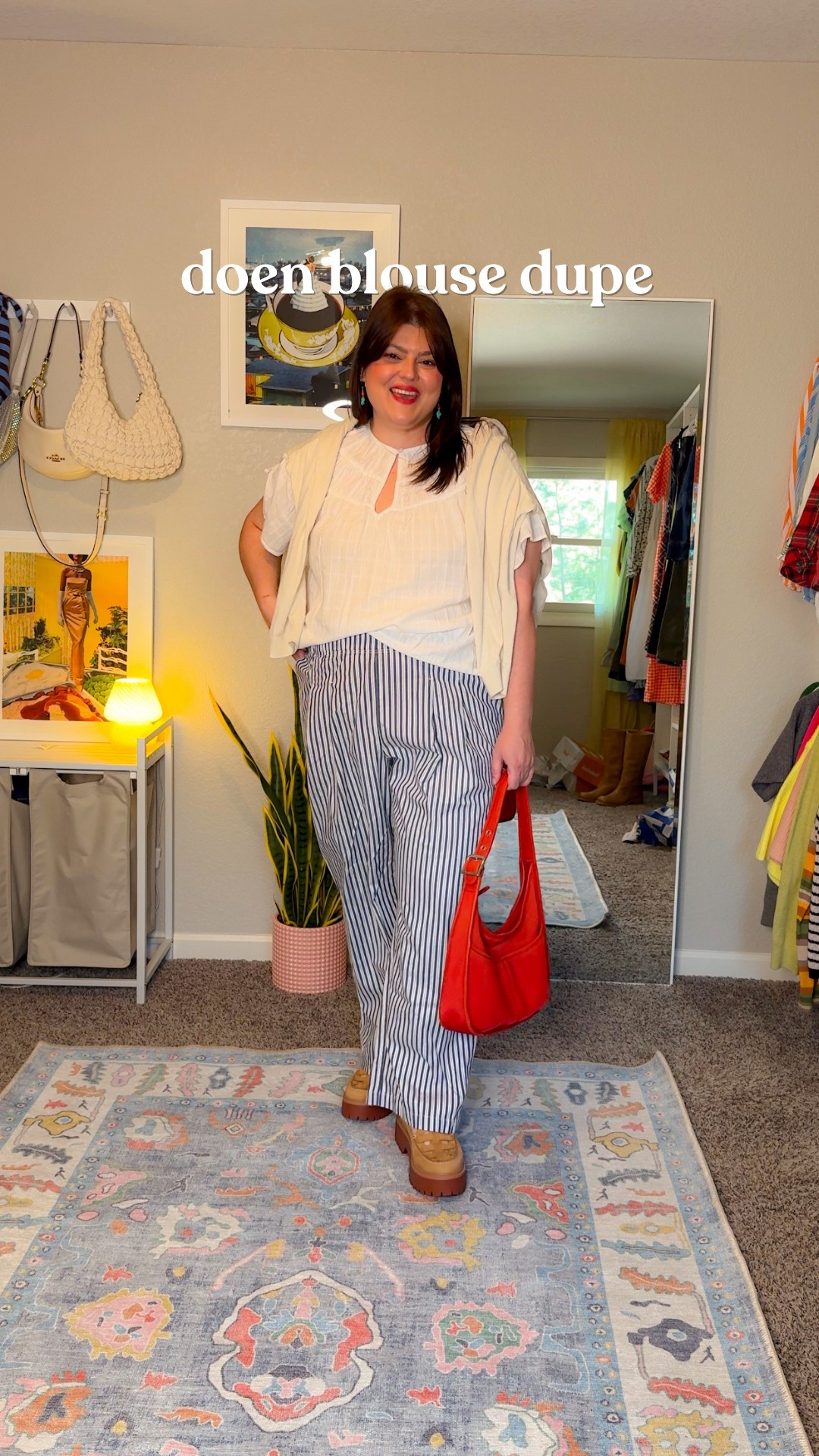 so in love this Old Navy top which is the perfect spring basic 🤍I'm an XXL in the top & L in the pants 🌊 it's giving coastal spring! 

#LTKSpringSale #LTKMidsize