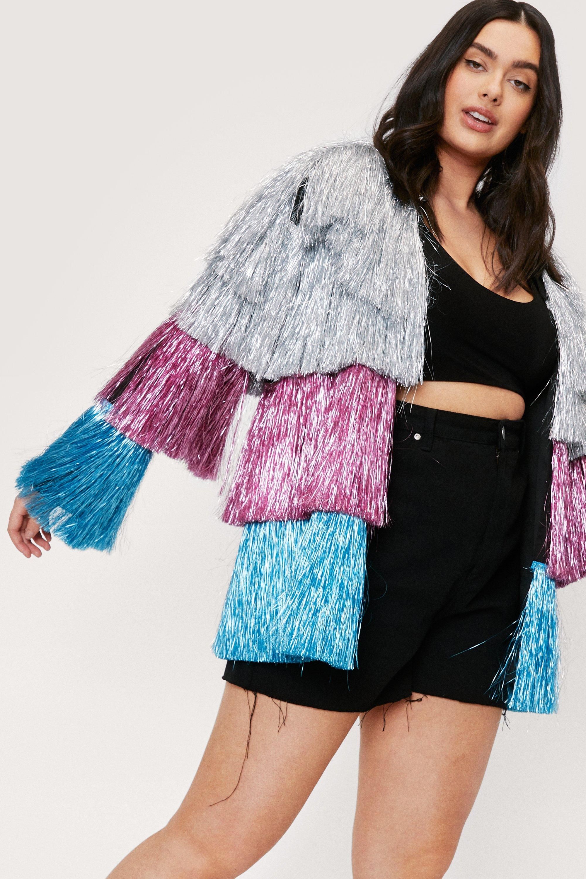 Plus Size Multi Color Fringed Jacket | Nasty Gal (US)