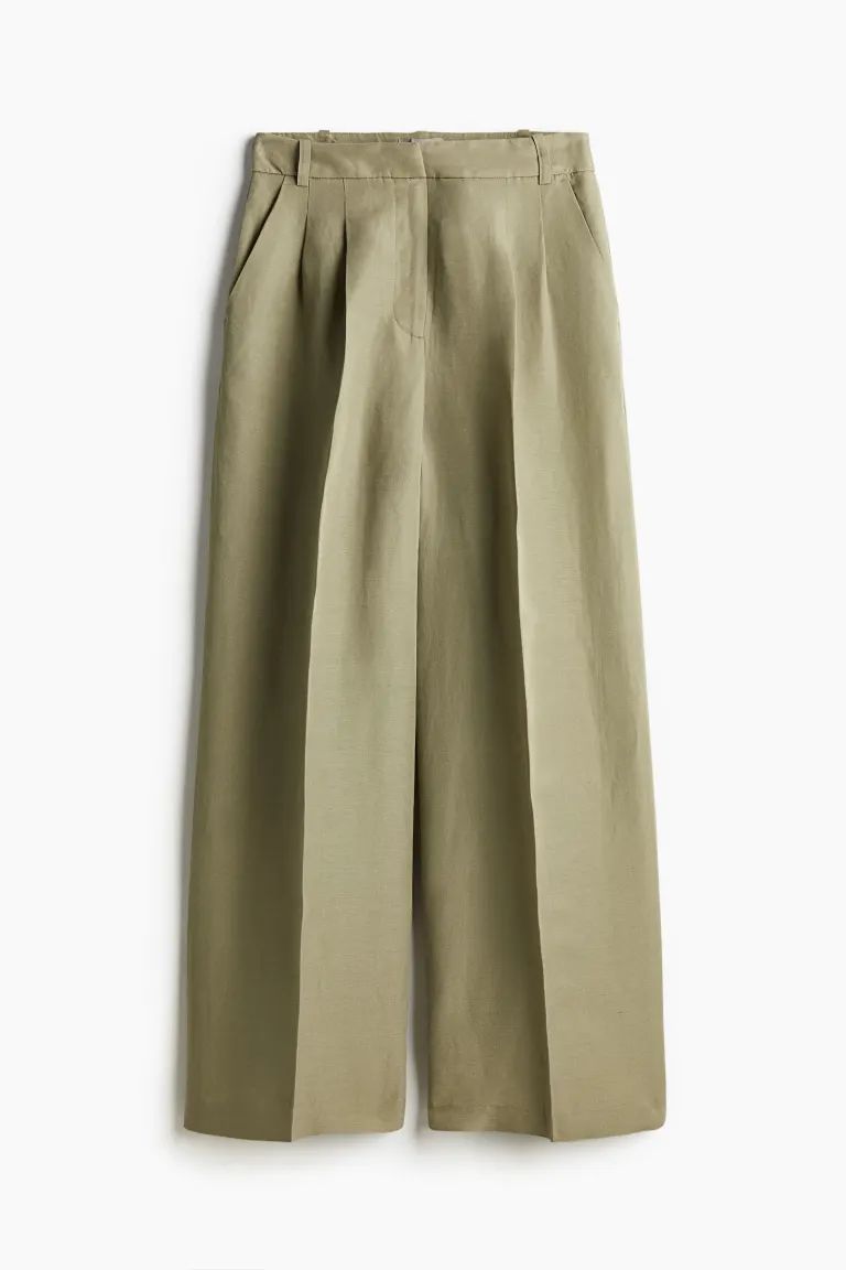 Dressy Linen-blend Pants | H&M (US + CA)