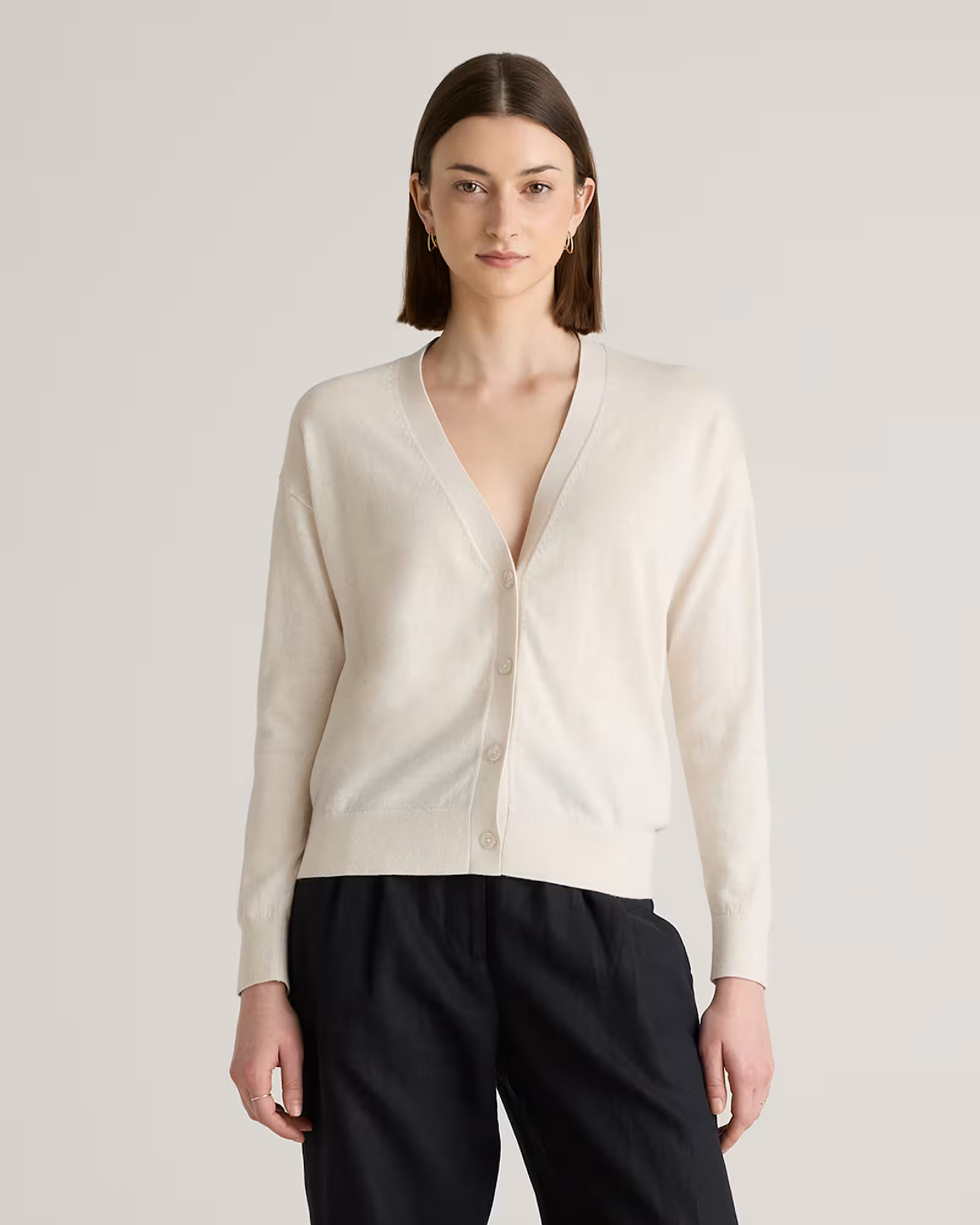 Lightweight Cotton Cashmere Cardigan | Quince