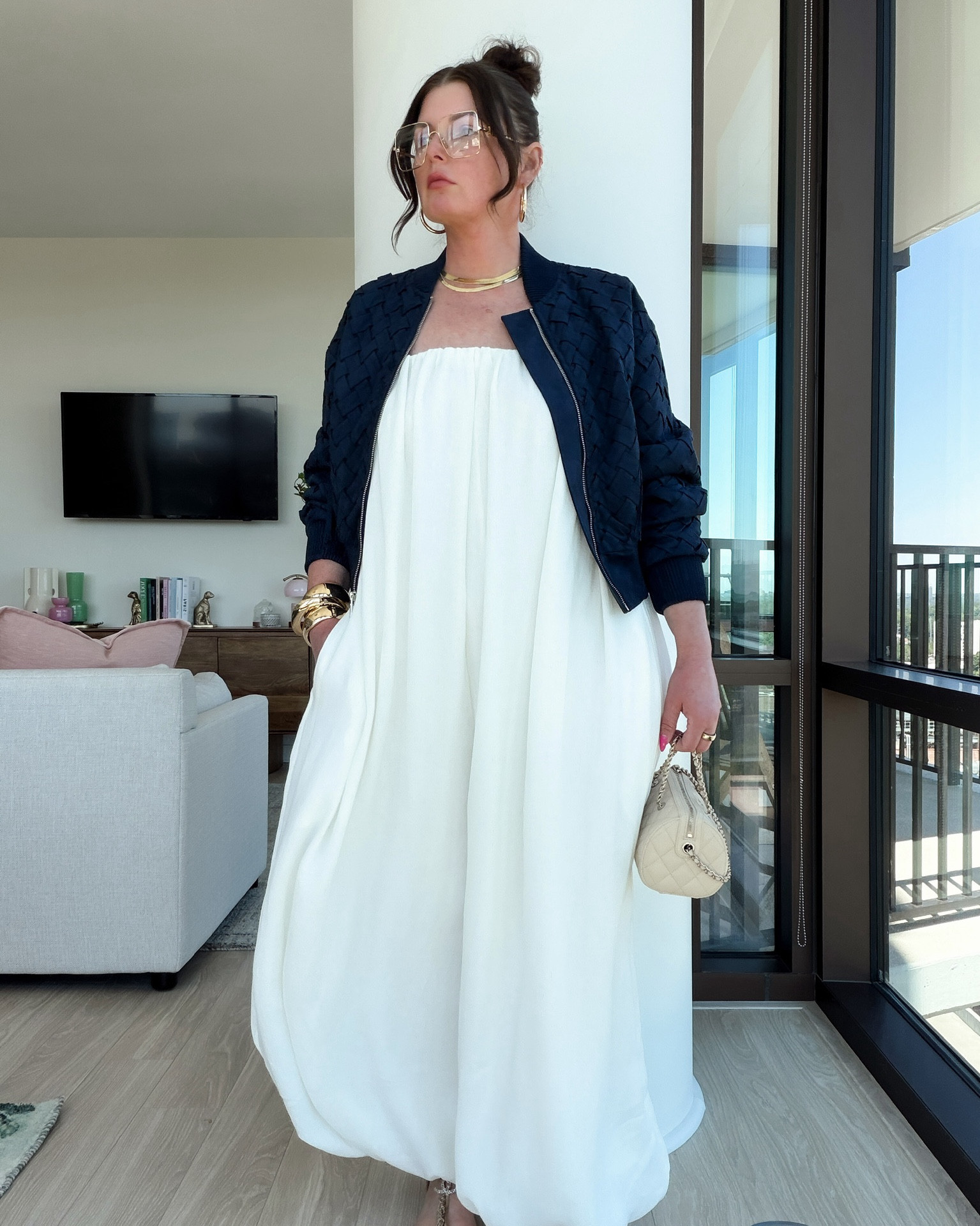 Styling my navy bomber jacket for spring! 

#LTKootd #LTKSeasonal