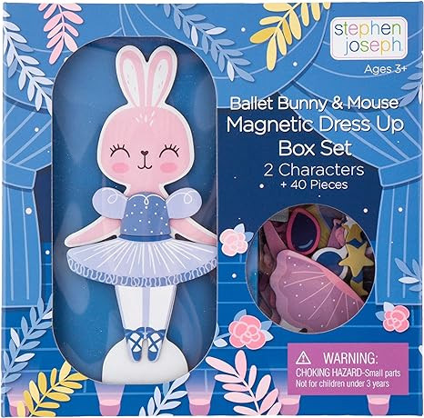 Stephen Joseph, Magnetic Dress Up Doll Bunny and Mouse | Amazon (US)