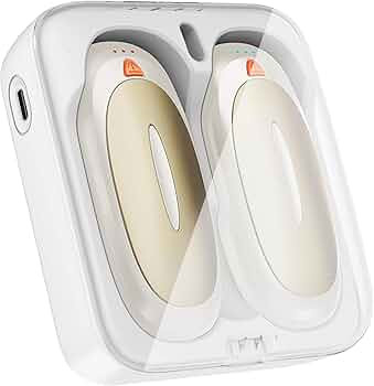 Hand Warmers Rechargeable with 10000mAh Charging Case, 2000mAh Portable Hand Warmers 2 Pack, Reus... | Amazon (US)