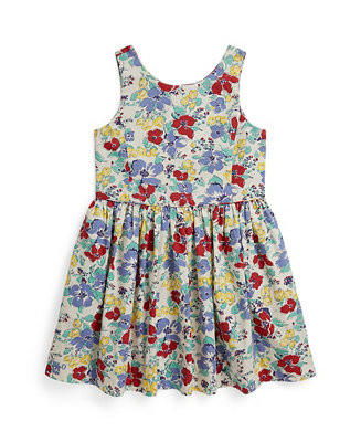 Girls' 2T-6X Floral Sleeveless Dress | Macy's