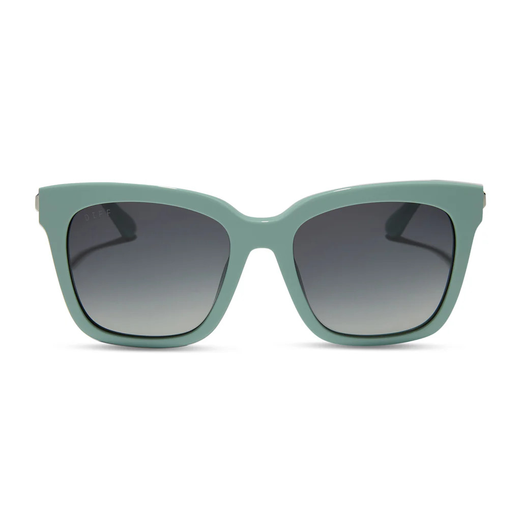 BELLA - STEEL TEAL + GREY GRADIENT SUNGLASSES | DIFF Eyewear