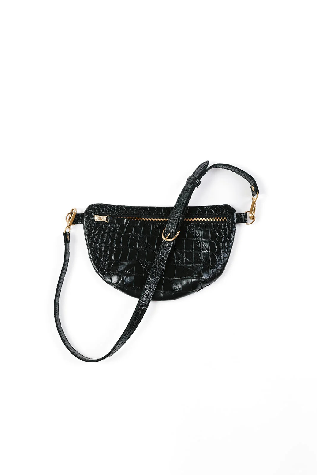 Sling Bag, Black Croco | Abby Alley