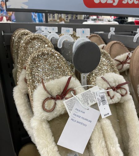 They didn’t have my size but I so wanted these fancy Old Navy slippers!