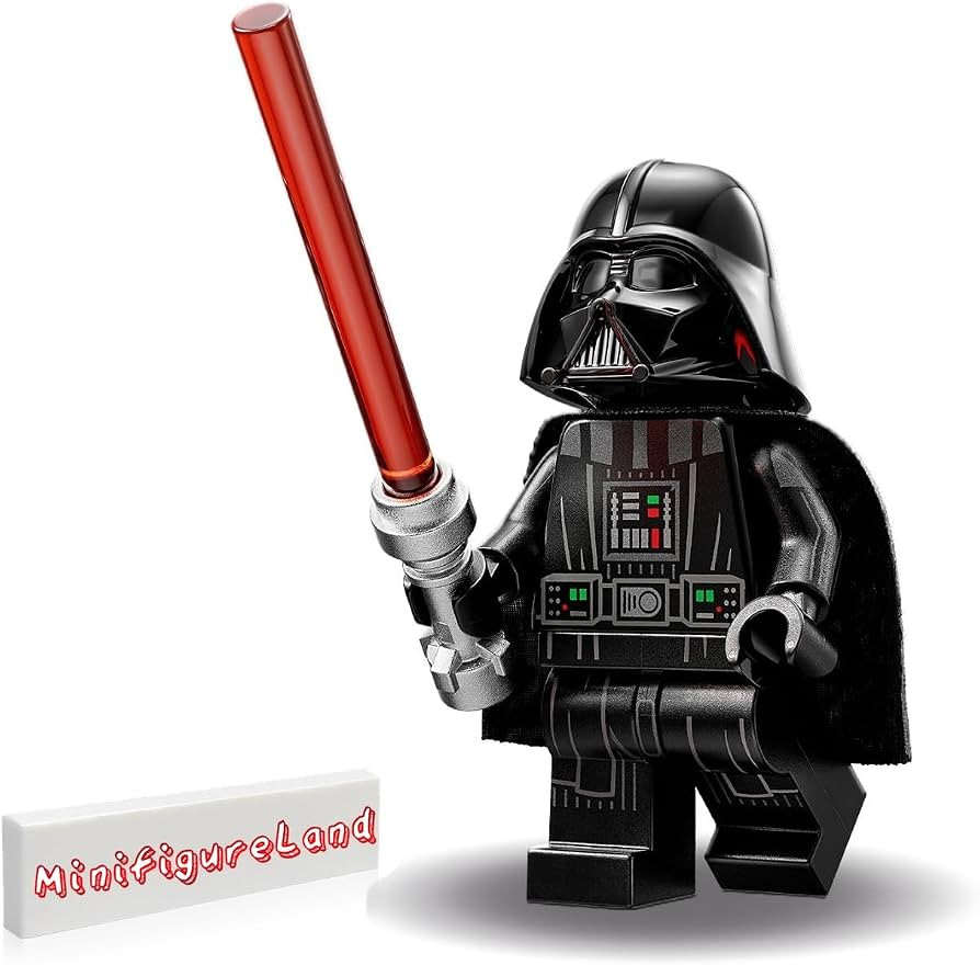 LEGO Star Wars OBI-Wan Kenobi Minifigure - Darth Vader (Printed Arms and Cape) with Red Lightsabe... | Amazon (US)
