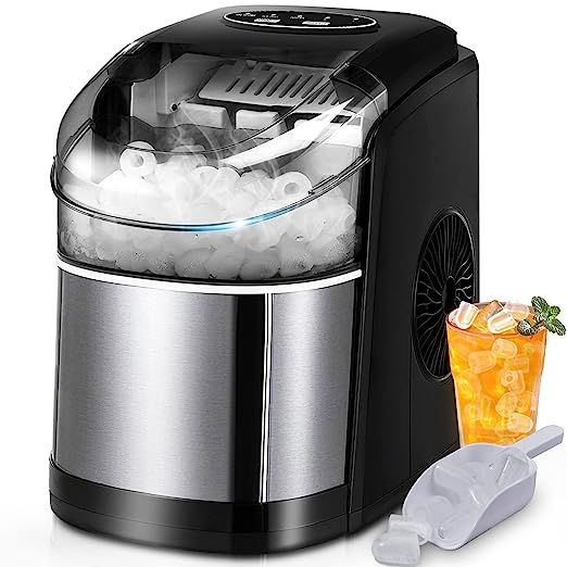 Ice Makers Countertop, FREE VILLAGE Portable Ice Maker Countertop 9 Ice Ready in 6 Mins, 26Lbs/24... | Amazon (US)