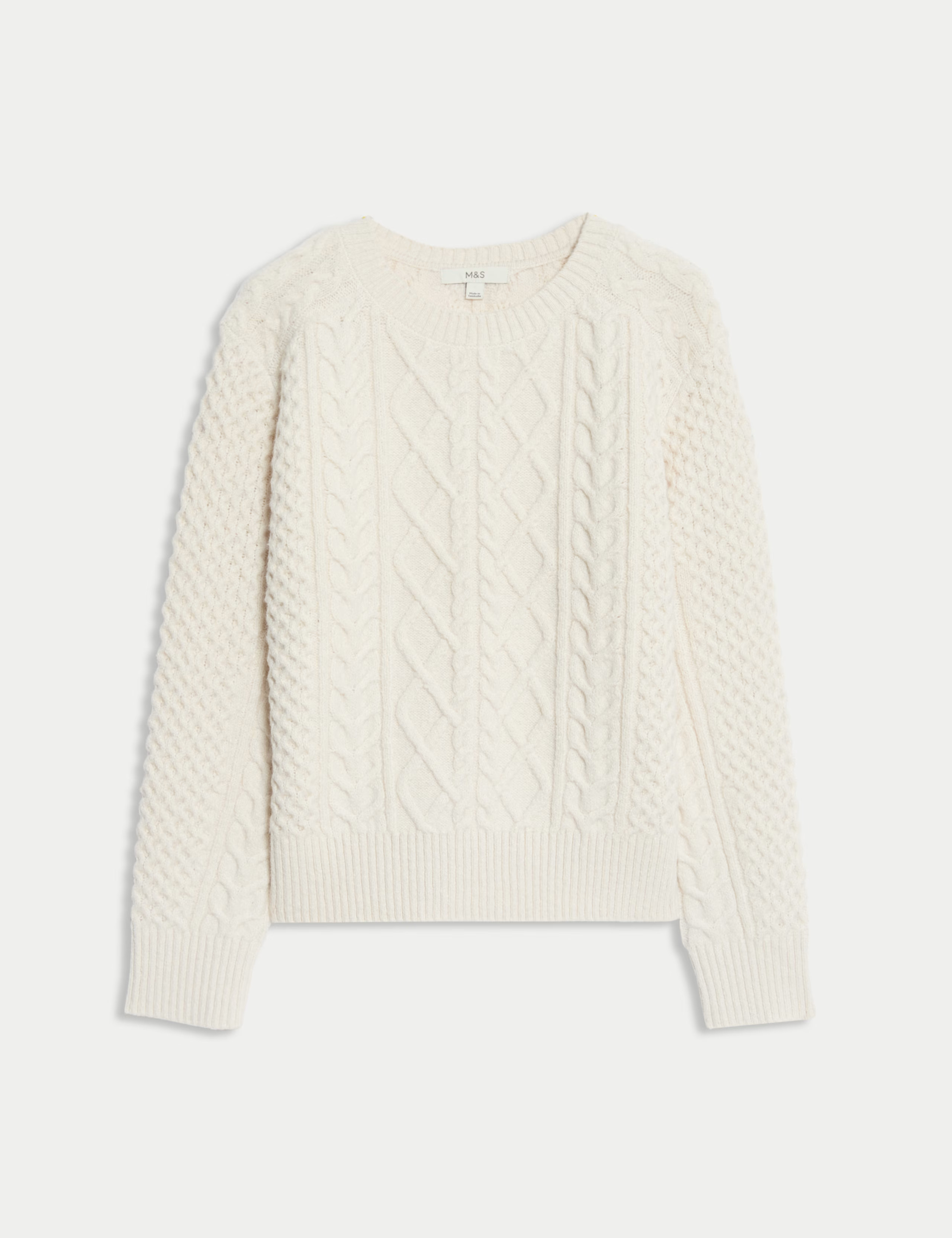 Cable Knit Jumper with Cotton | Marks & Spencer (UK)