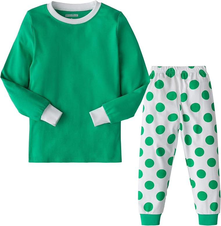 AMGLISE Boys Girls Cotton Pajamas Set Kids PJS Toddler Sleepwear | Amazon (US)