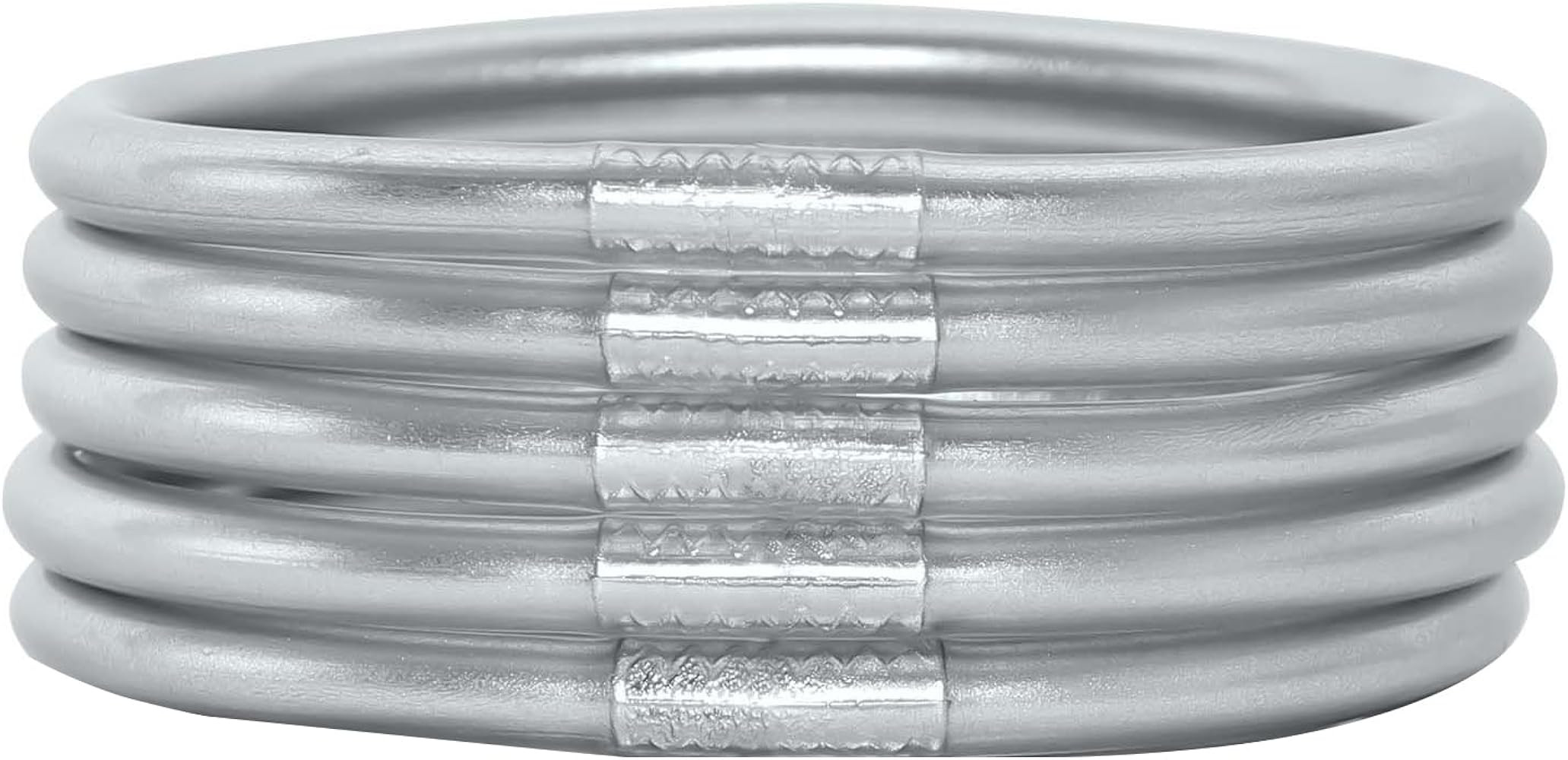 Glitter Jelly Bangle Bracelet Set - Gold Powder Lining Fashion Jewelry - Lightweight Cute Bracele... | Amazon (US)