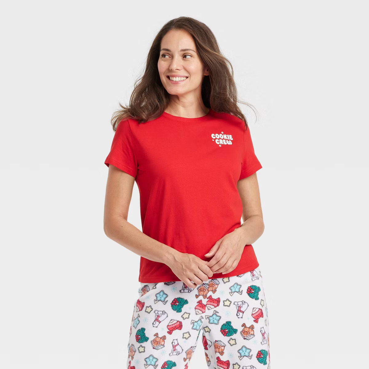 Women's "Cookie Crew" Holiday Matching Family Pajama T-Shirt - Wondershop™ Red | Target
