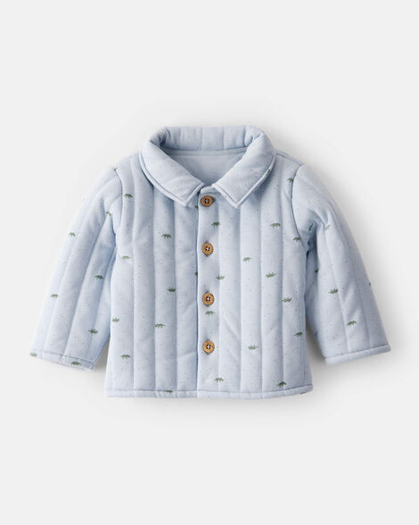 Carter's Baby Boys Boy Dinosaur Quilted Cardigan - Blue 18M Blue | Carter's Inc