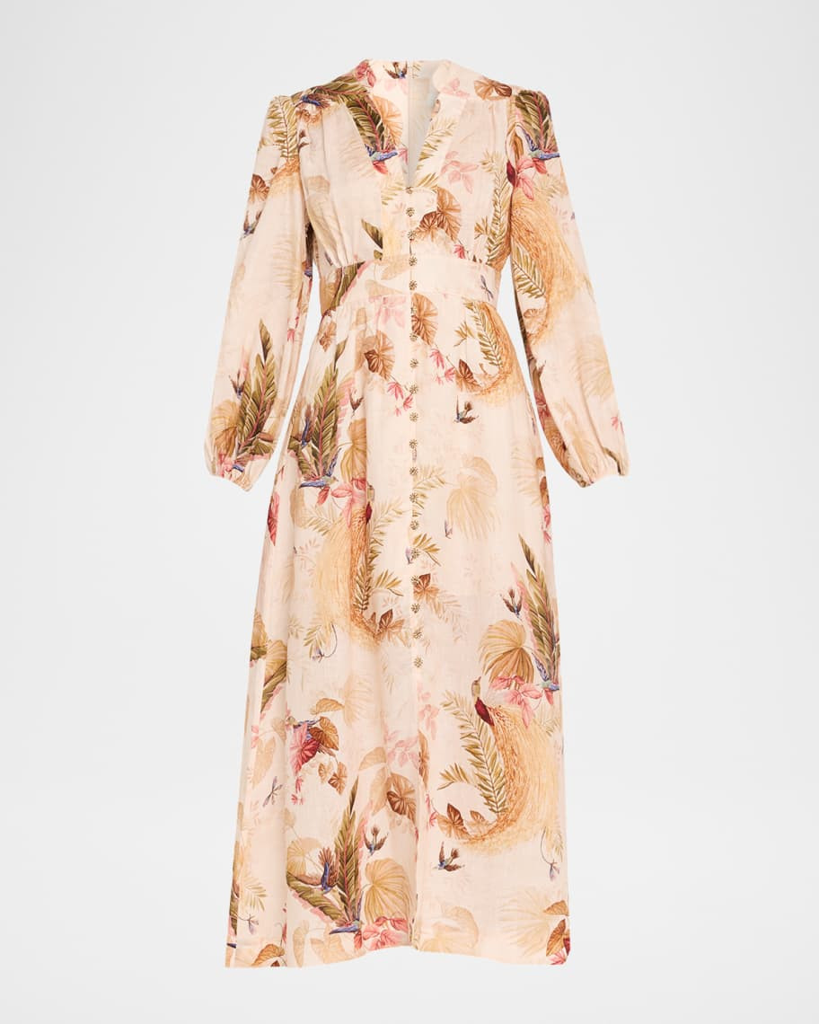 Zimmermann Ascension Plunge Maxi Dress | Neiman Marcus
