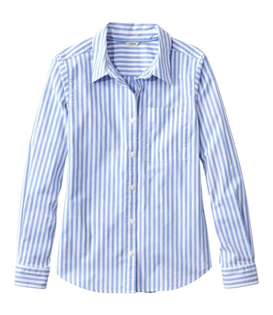 Women's Essential Cotton Poplin Shirt, Long-Sleeve | L.L. Bean