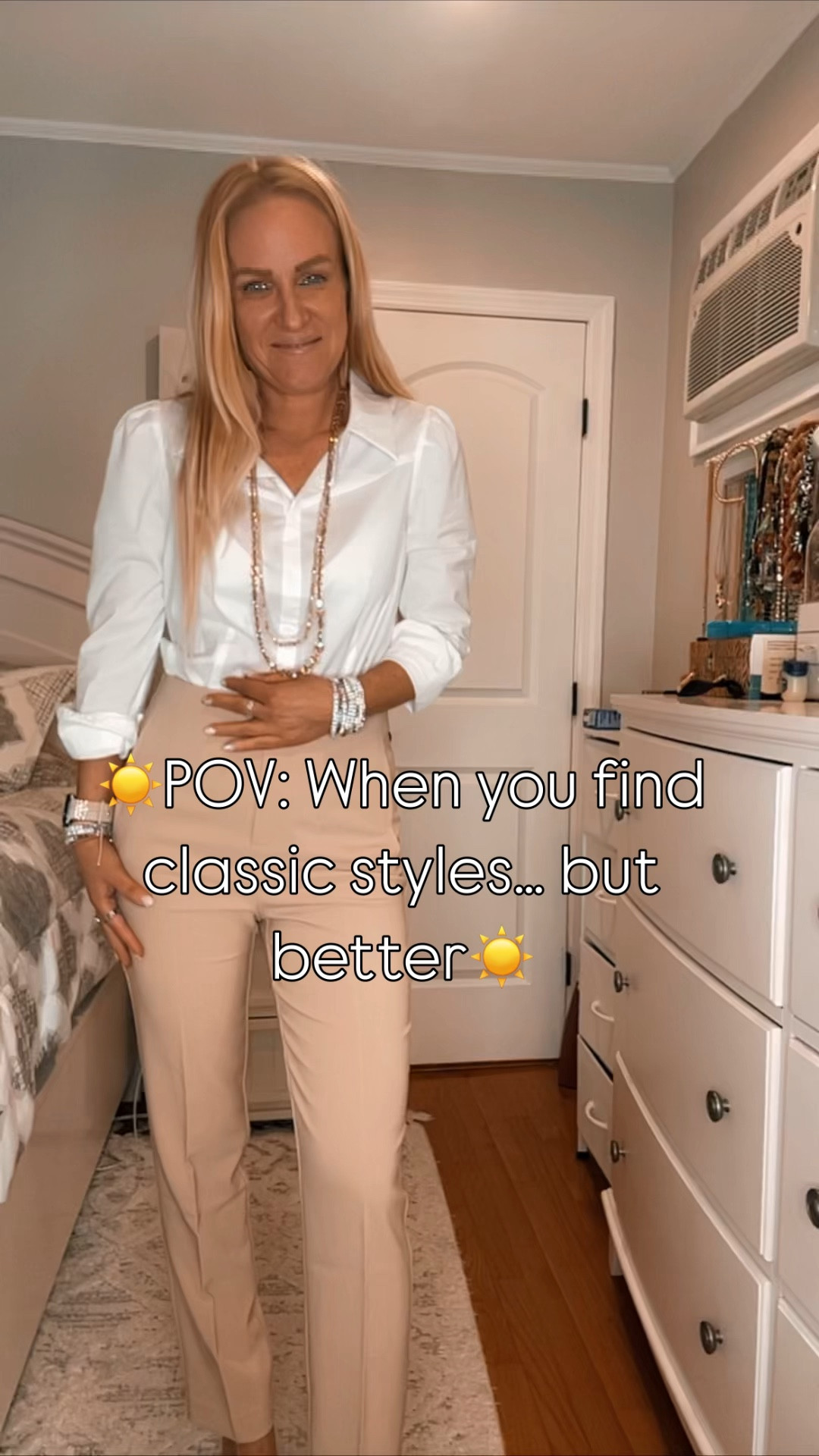 Tops size XSmall
Heels true to size 
Pants are a substitute; they were from a little local boutique 