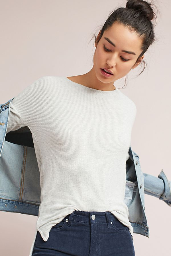Ribbed Boat Neck Tunic | Anthropologie (US)