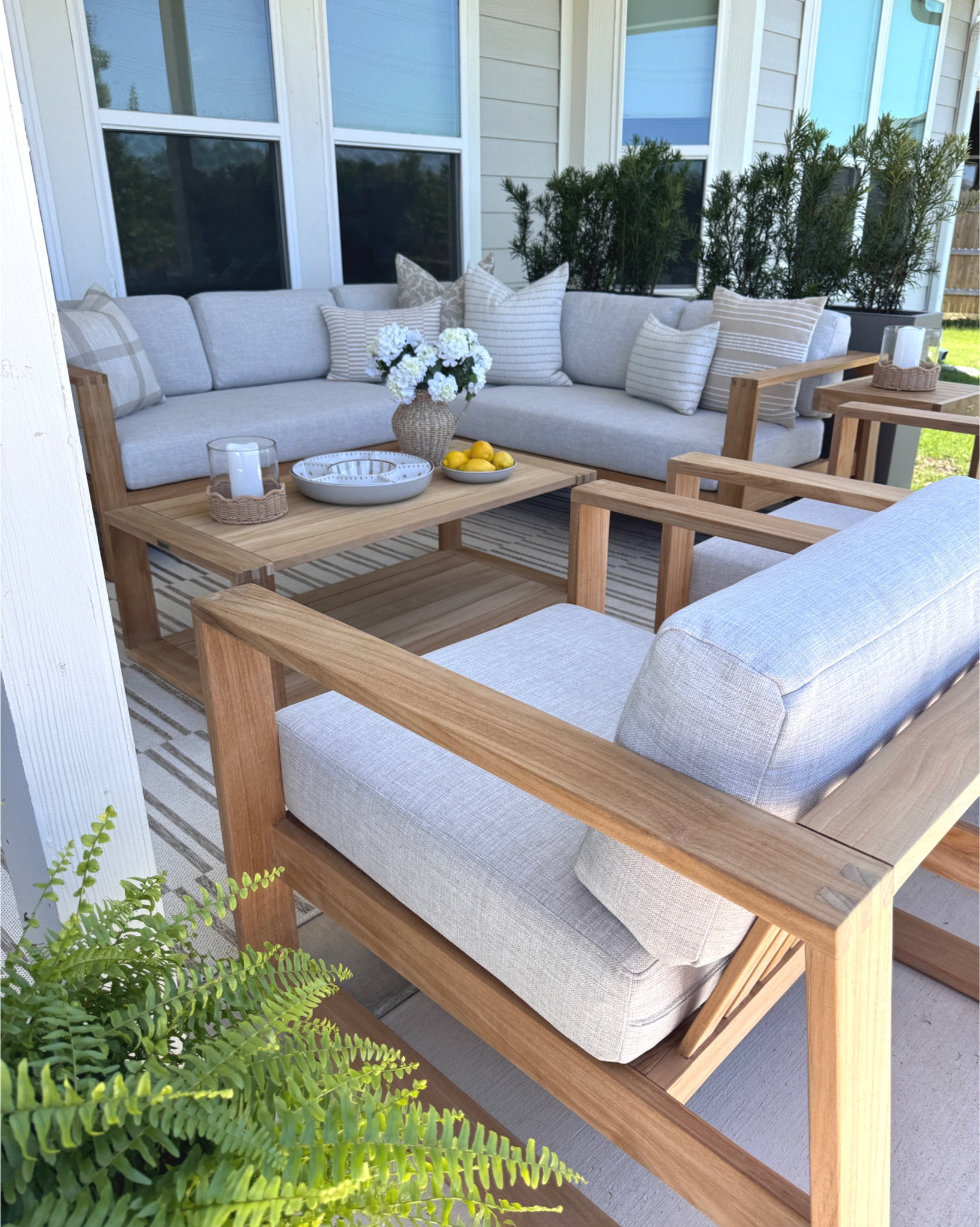 Patio season is approaching! ☀️🌿 Sharing all the best outdoor refresh finds including my favorite outdoor rug 💛

Timeless seating, classic stripes, cozy lighting & pieces that make your space feel resort-ready without leaving home.

Wayfair patio, outdoor furniture sale, patio refresh, outdoor sofa, patio chairs, striped outdoor rug, scalloped umbrella, fire pit table, outdoor lanterns, exterior lighting, porch decor, neutral outdoor, backyard update, spring patio, outdoor living, modern classic patio, deck styling, patio makeover, entertaining outside, warm weather setup#LTKSpringSale 

#LTKHome #LTKdayinmylife #LTKSeasonal