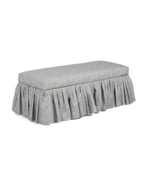 50x18 Ruffle Skirt Bench With Storage | TJ Maxx