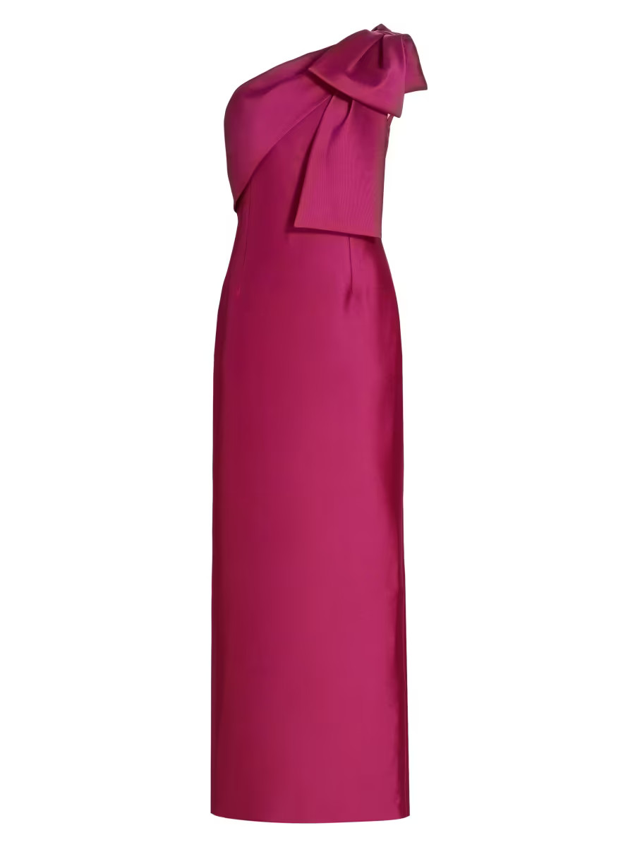 Sachin & Babi Bonnie Satin One-Shoulder Gown | Saks Fifth Avenue | Saks Fifth Avenue