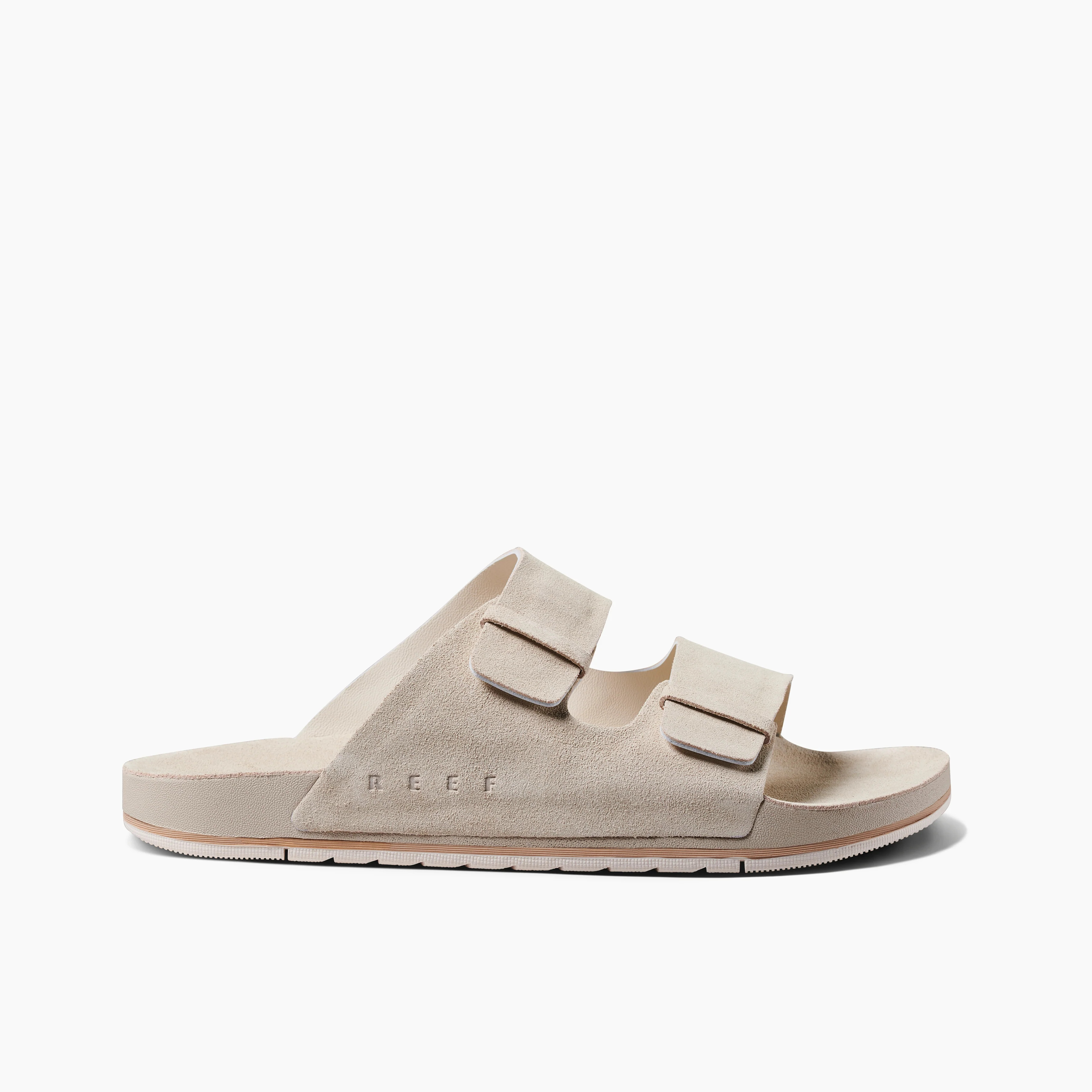 Men's Suede Ojai Two-Bar Slide in Oat | REEF® | Reef