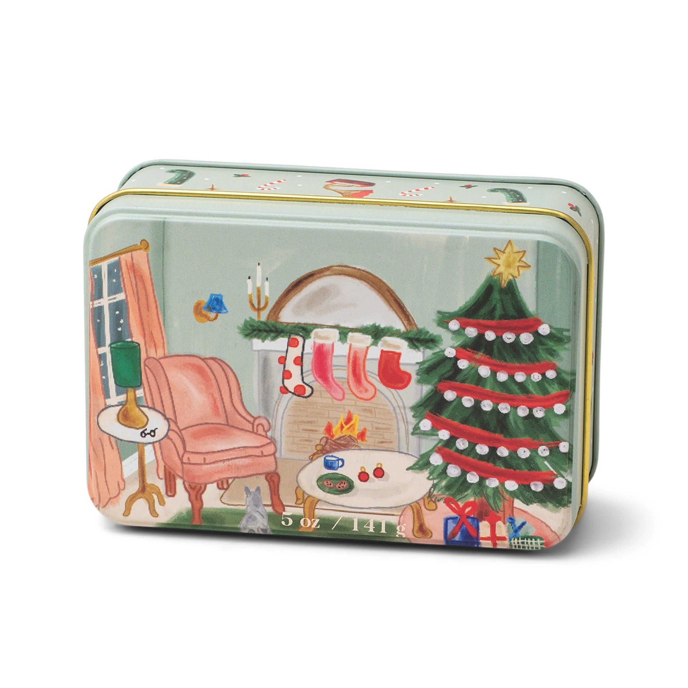 Holiday 5 oz Candle Tin - Persimmon + Chesnut | Paddywax