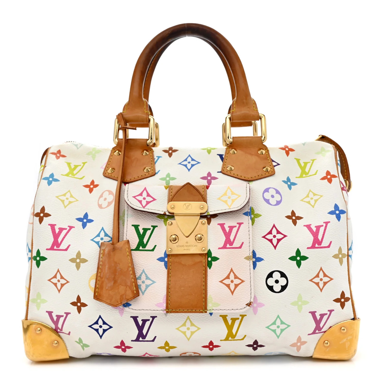 Monogram Multicolor Speedy 30 White | FASHIONPHILE (US)
