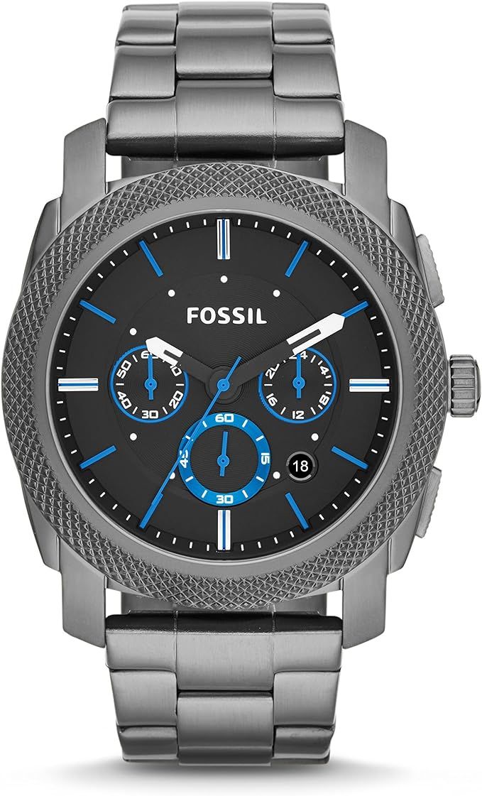 Fossil Men's Machine Stainless Steel Quartz Chronograph Watch | Amazon (US)