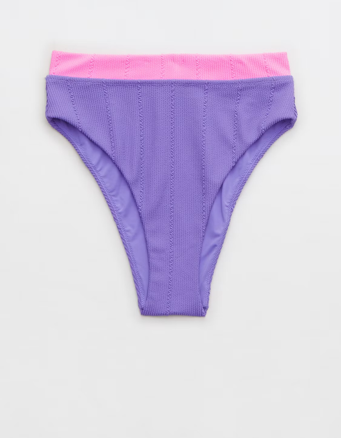 Aerie Crinkle High Cut Cheeky Bikini Bottom | American Eagle Outfitters (US & CA)