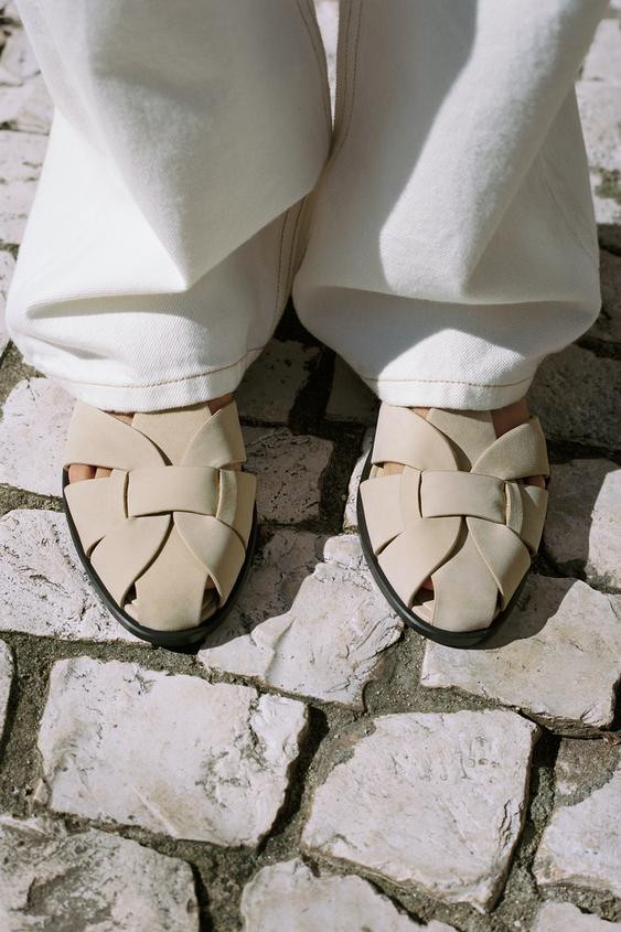 LEATHER FISHERMAN SANDALS | Zara US
