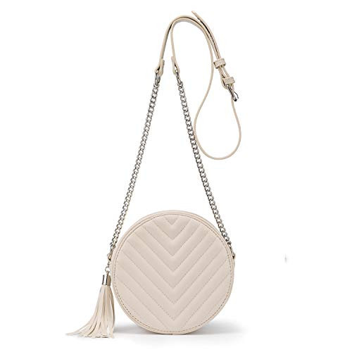 Realer Round Crossbody Shoulder Bag Circle Tassel Purse Handbags for Women Small Fashion Clutch E... | Amazon (US)