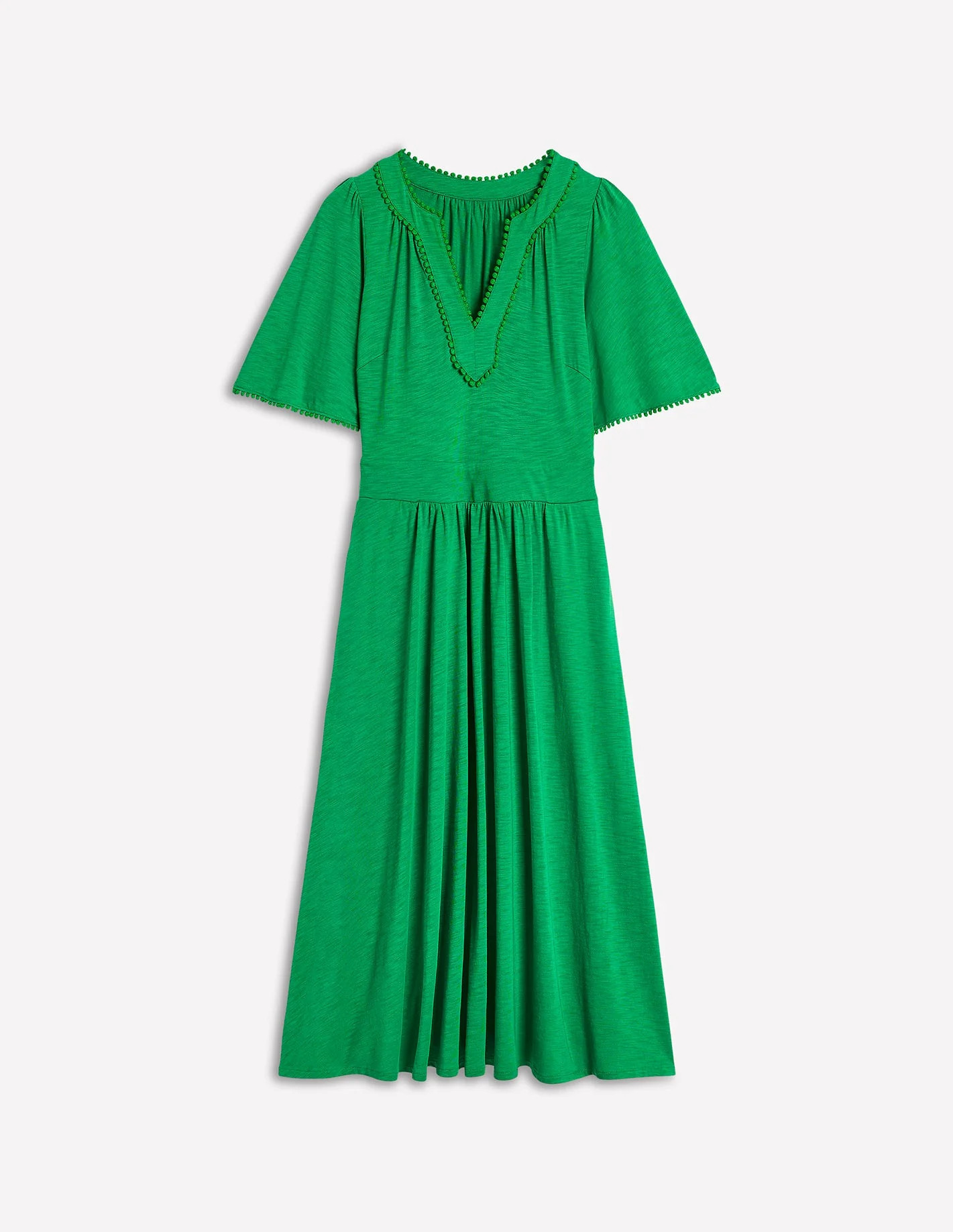 Maddie Trim Jersey Dress-Paradise Green | Boden (US)