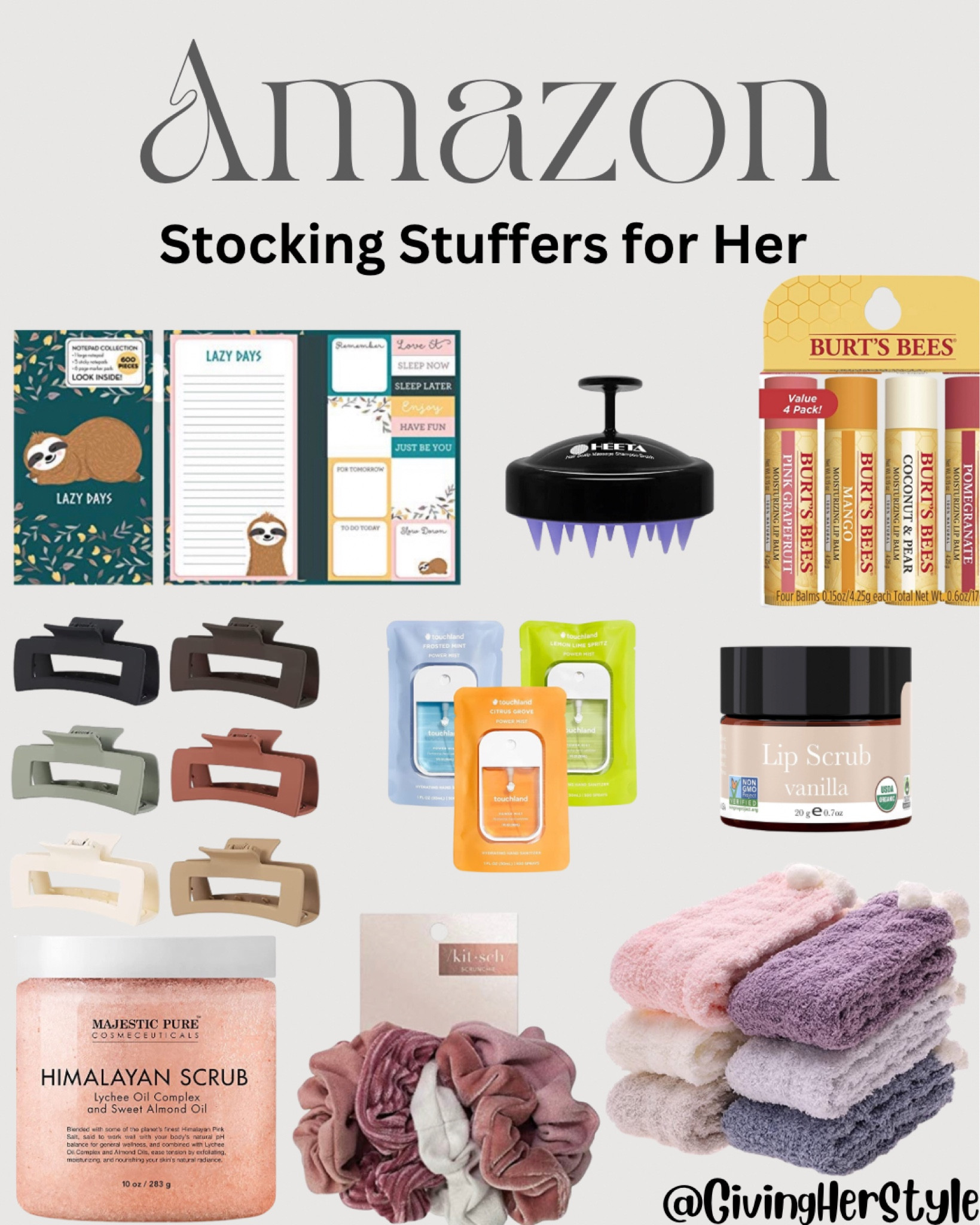 Amazon stocking stuffers for her!
| amazon | amazon prime | amazon finds | stocking stuffers | stocking stuffers for her | budget friendly | affordable gifts | dirty Santa | white elephant | beanie | stocking stuffers | budget friendly gifts | gifts under 15 | gifts under 25 | scrunchie | stocking stuffers for teens | stocking stuffers for her | Christmas 2022 | gift ideas 2022 | amazon preppy | amazon slippers | amazon gifts | amazon teen | amazon girls | best of amazon | amazon favorites | amazon best sellers | smile slippers | smiley face slippers | preppy | preppy gifts | gifts for her | gift guide | gifts for girls | gifts for teens | tween | teenager | teenager girl gifts | house shoes | slippers | Christmas | Christmas inspo | Christmas gifts | gift ideas | gift inspo | holiday | 
#amazon #amazonprime #gifts #slippers #giftguide #home

#LTKGiftGuide #LTKunder50 #LTKHoliday