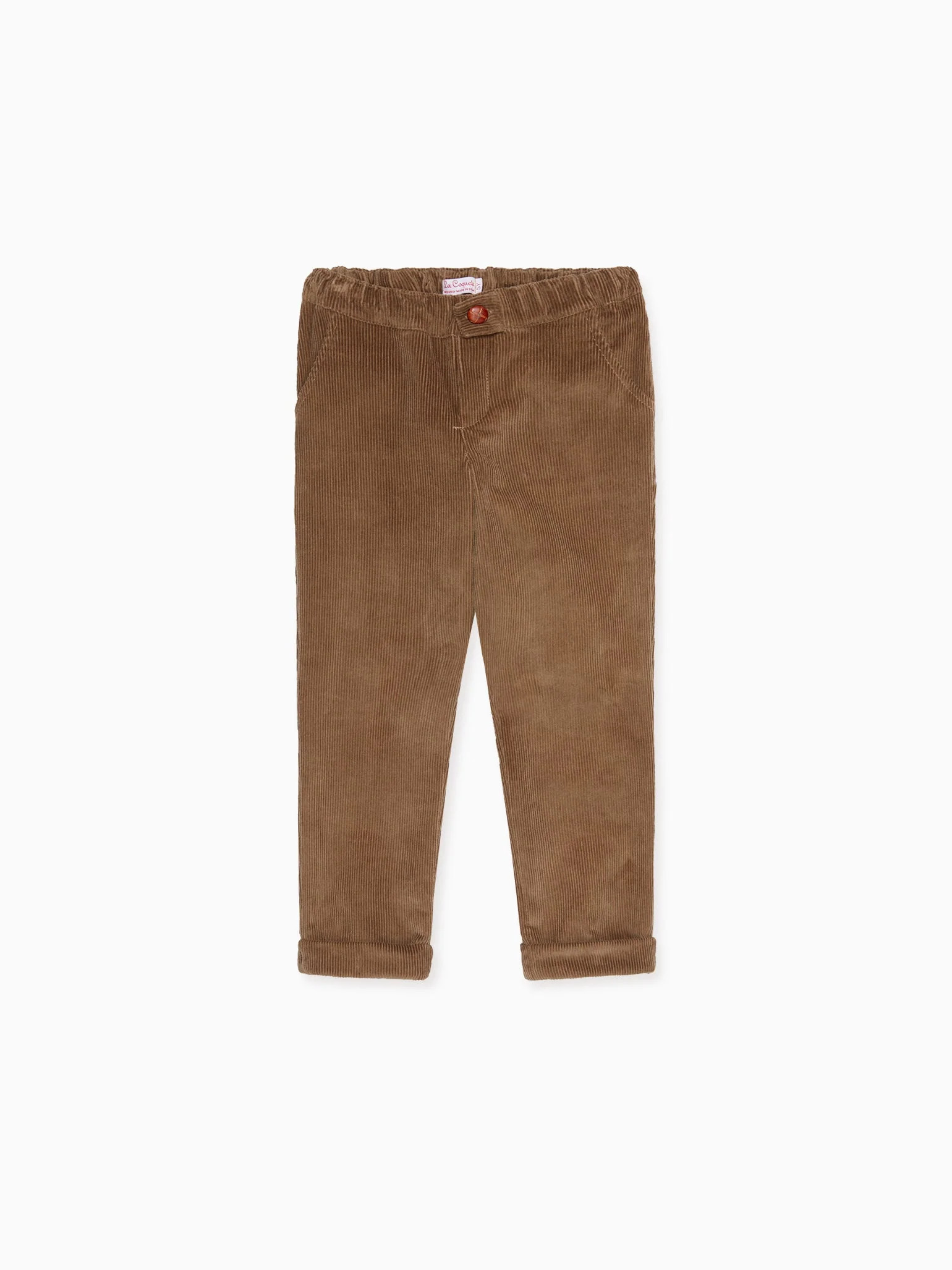 Beige Benito Boy Pants | La Coqueta (US)