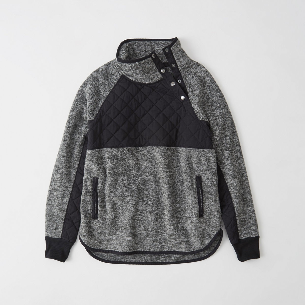 Asymmetrical Snap-Up Fleece | Abercrombie & Fitch US & UK