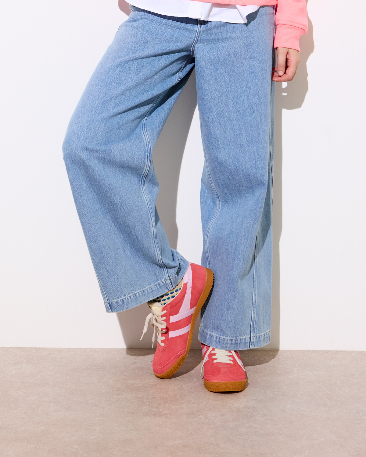 Gola x OB Exclusive Elan Coral Pink Trainers | Oliver Bonas | Oliver Bonas (Global)