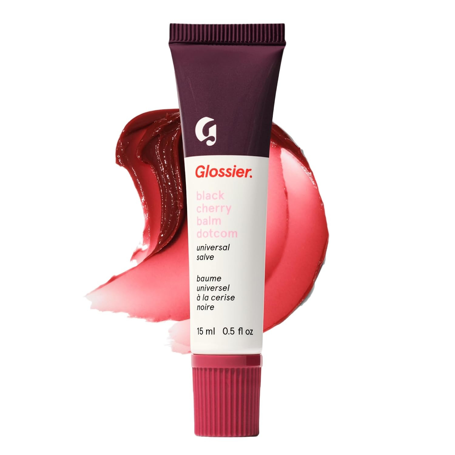 Glossier Balm Dotcom Lip Balm & Universal Salve, Black Cherry Burgundy Tint | Amazon (US)