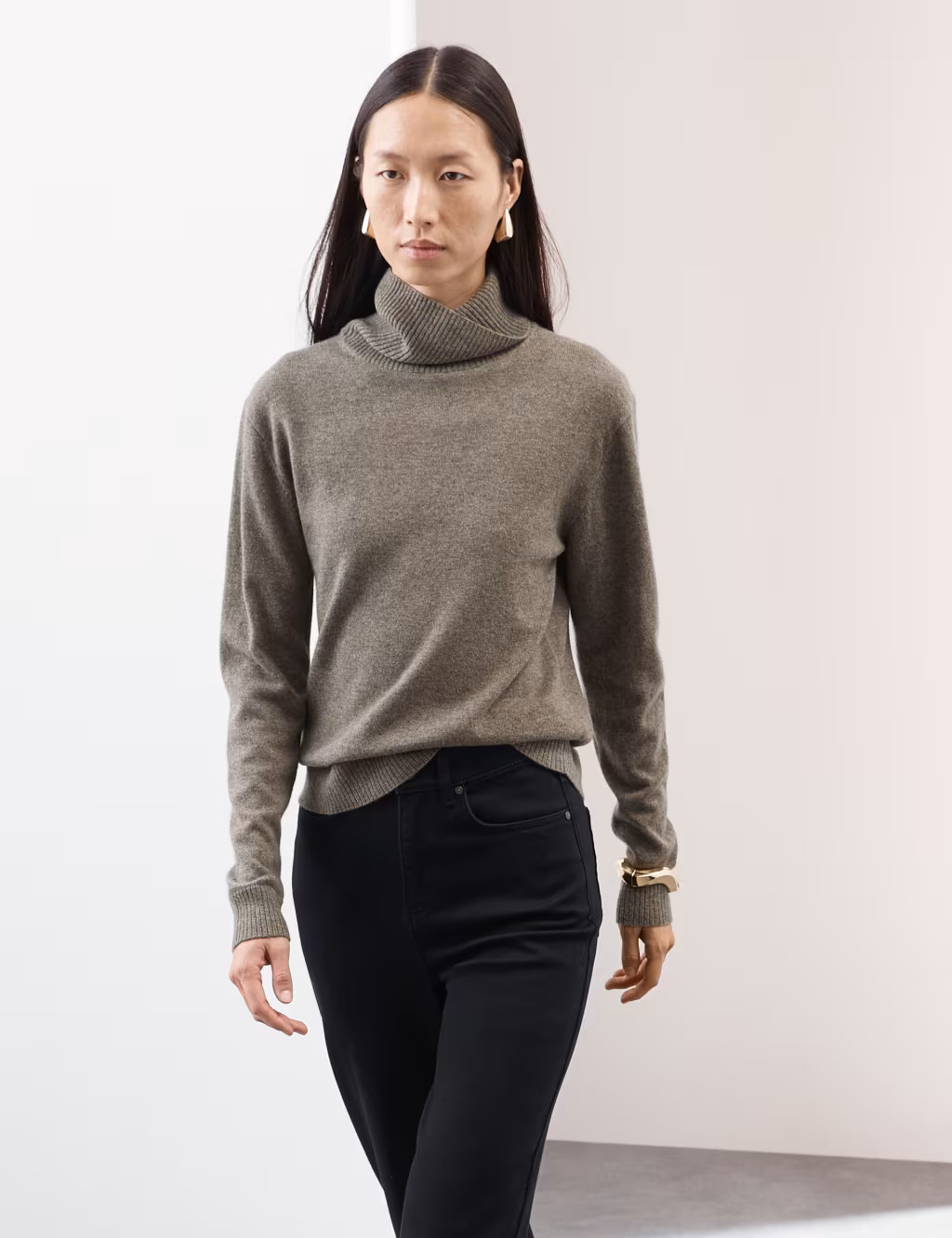 Pure Cashmere Roll Neck Jumper | Marks & Spencer (UK)