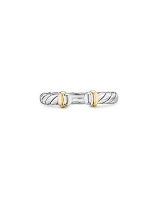 David Yurman Sterling Silver & 14K Yellow Gold Petite Cable Flex Ring  | Bloomingdale's Jewelry &... | Bloomingdale's (US)